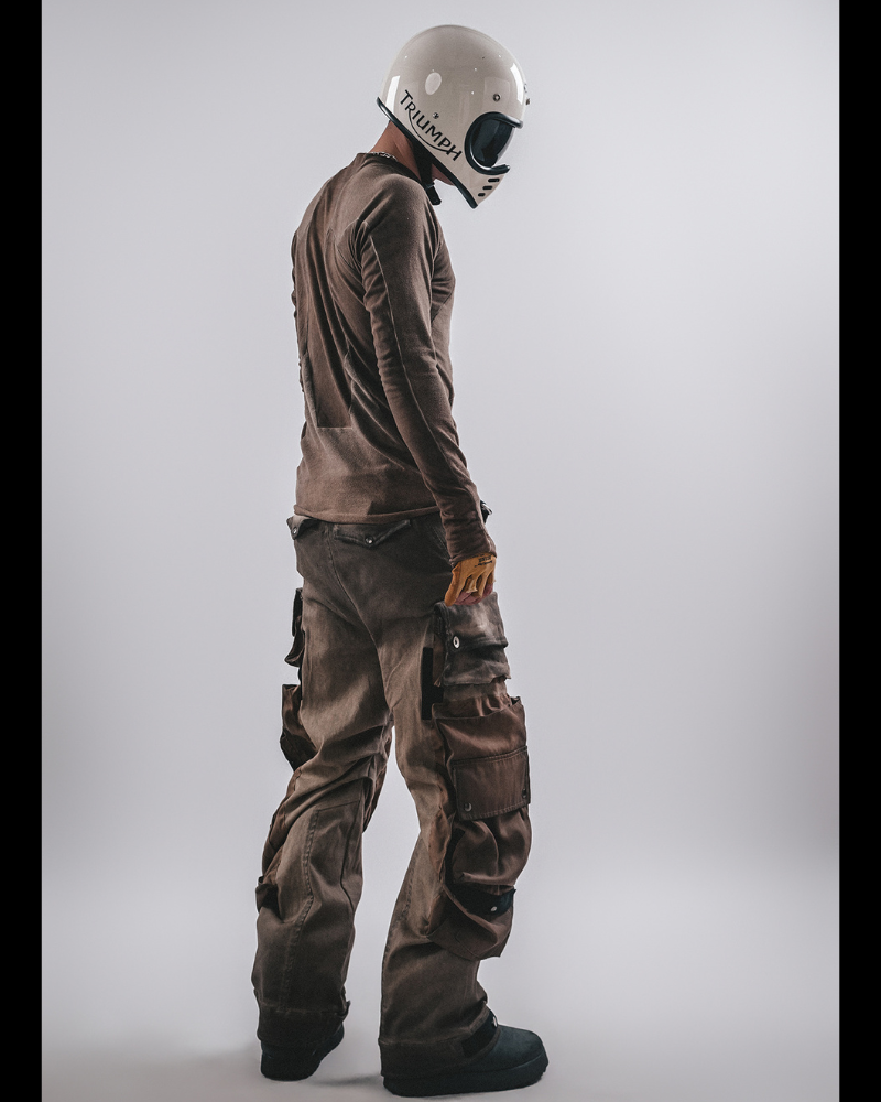 Wasteland Functional 3D Pocket Wide Leg Cargo Pants