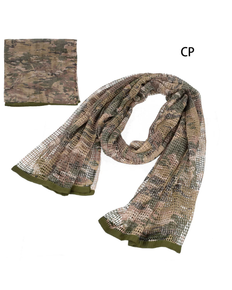 Wasteland Soldier Style Camouflage Long Mesh Scarf