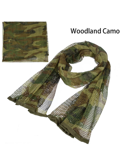 Wasteland Soldier Style Camouflage Long Mesh Scarf