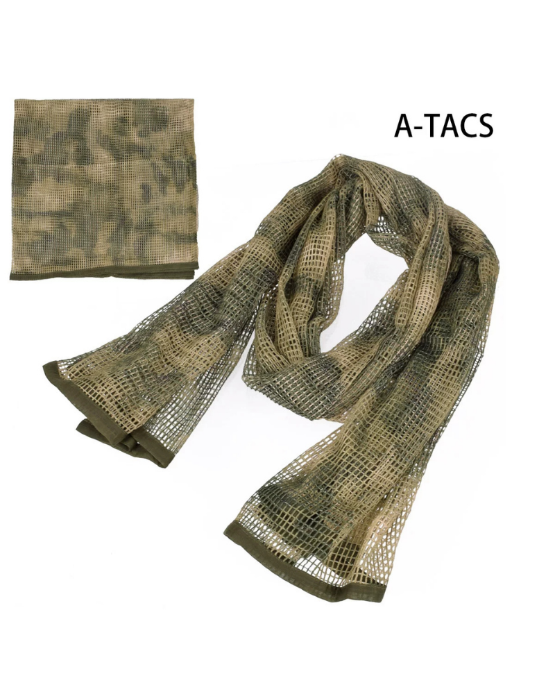 Wasteland Soldier Style Camouflage Long Mesh Scarf