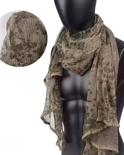 Wasteland Soldier Style Camouflage Long Mesh Scarf