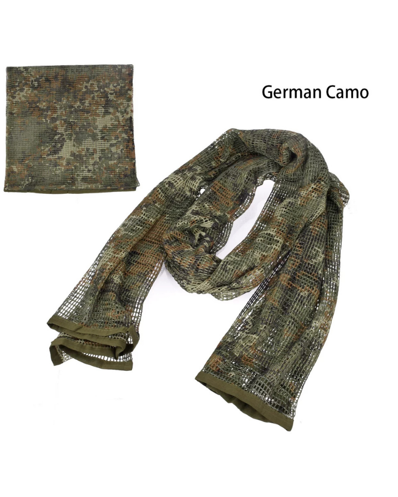 Wasteland Soldier Style Camouflage Long Mesh Scarf
