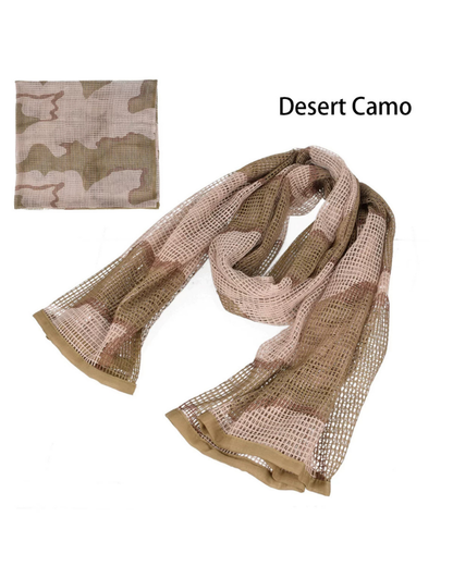 Wasteland Soldier Style Camouflage Long Mesh Scarf
