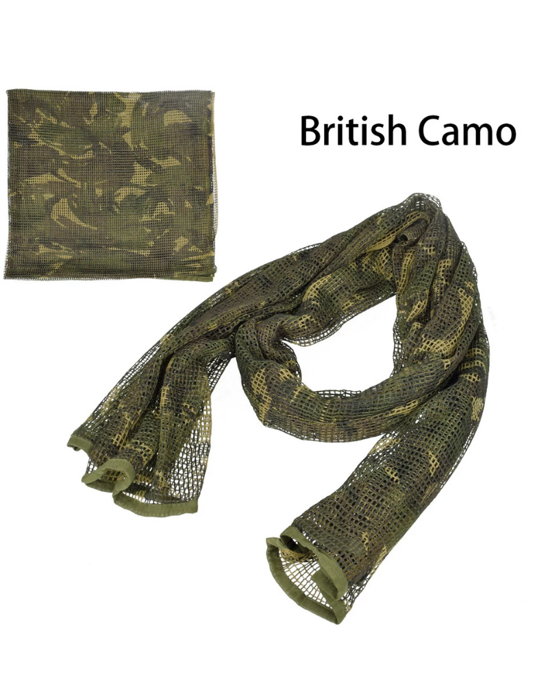 Wasteland Soldier Style Camouflage Long Mesh Scarf