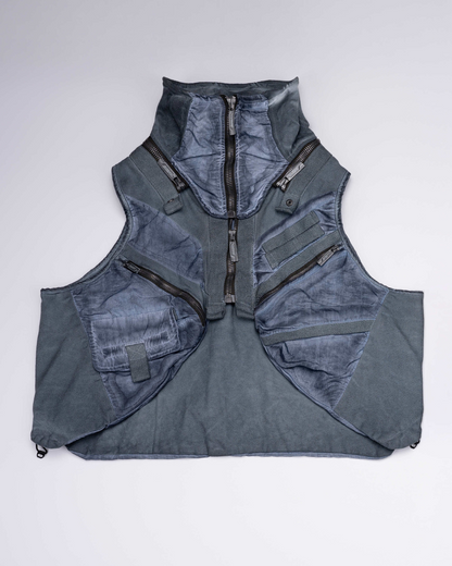 Wasteland Style Asymmetrical 3D Bag Detachable Vest