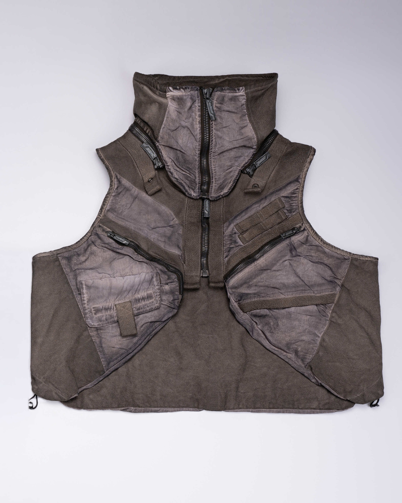 Wasteland Style Asymmetrical 3D Bag Detachable Vest