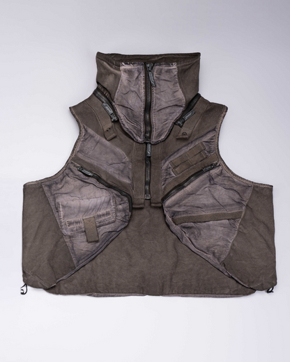 Wasteland Style Asymmetrical 3D Bag Detachable Vest
