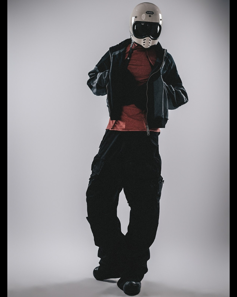 Wasteland-Style Distressed Layered Patchwork Zip-Up Hoodie