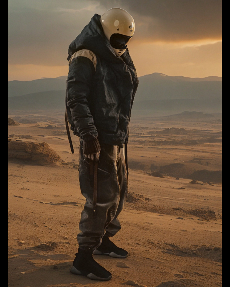 Wasteland-Style Functional Short Wizard Hood Down Jacket