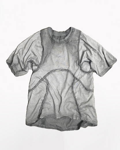 Wasteland Wear 3D Cut Distressed Raw Edge Raglan T-Shirt