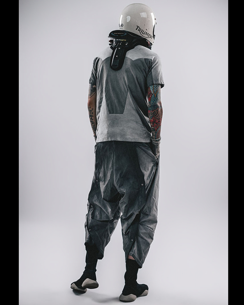 Wasteland Wear 3D Patchwork Distressed Cotton T-Shirt