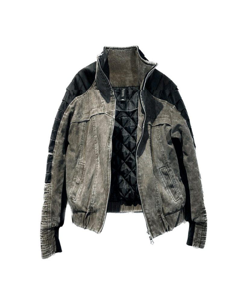 Wasteland Wear Contrast Folded Trim Jacket