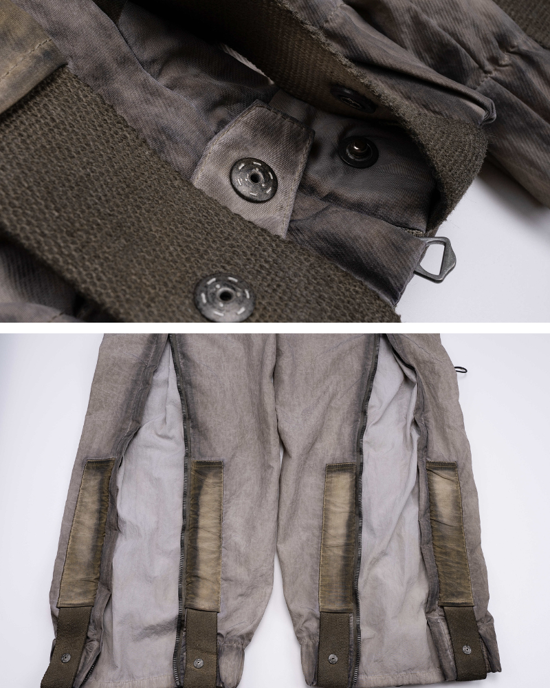 Wasteland Wear Dirty Dyed Cargo Zipper Pants
