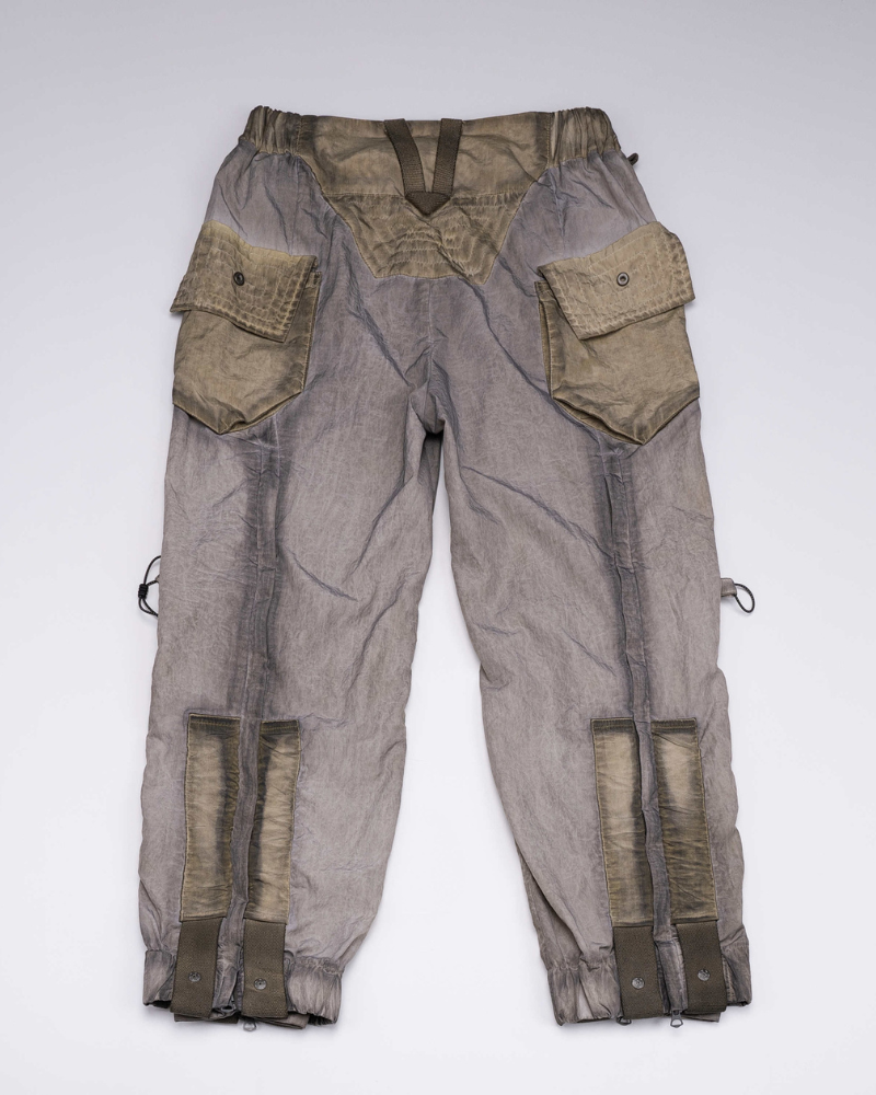 Wasteland Wear Dirty Dyed Cargo Zipper Pants