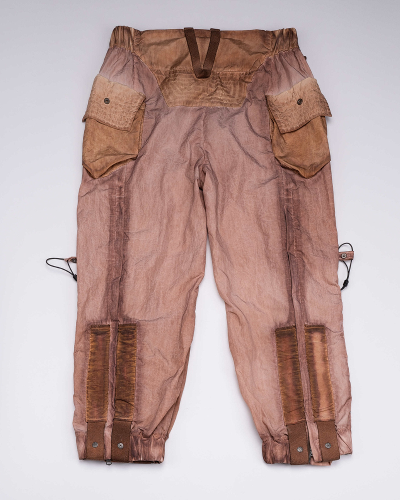 Wasteland Wear Dirty Dyed Cargo Zipper Pants