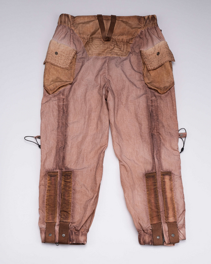 Wasteland Wear Dirty Dyed Cargo Zipper Pants