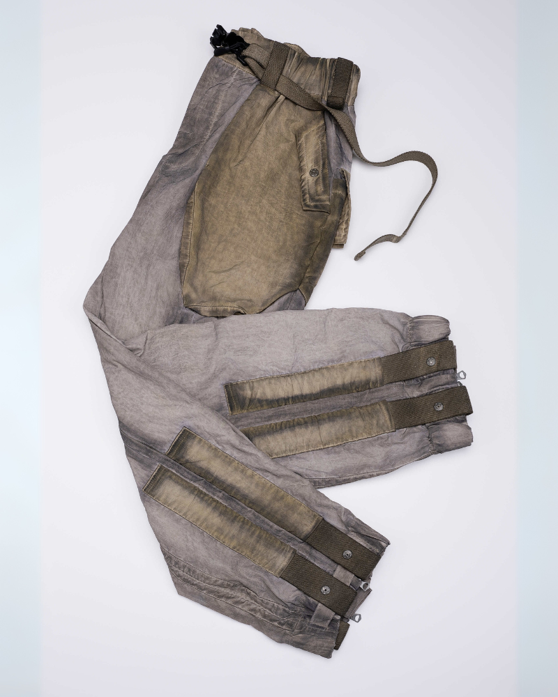 Wasteland Wear Dirty Dyed Cargo Zipper Pants