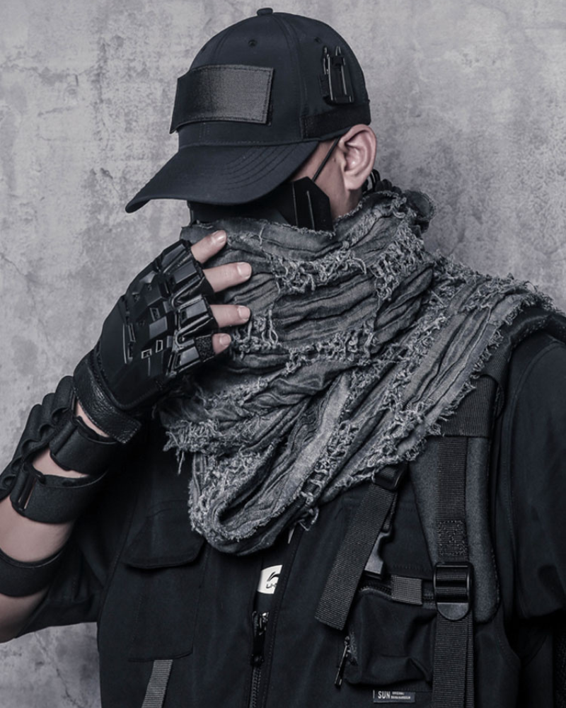 Wasteland Wear Distressed Tactical Shawl Scarf
