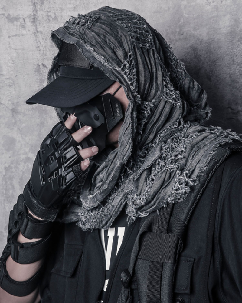 Wasteland Wear Distressed Tactical Shawl Scarf