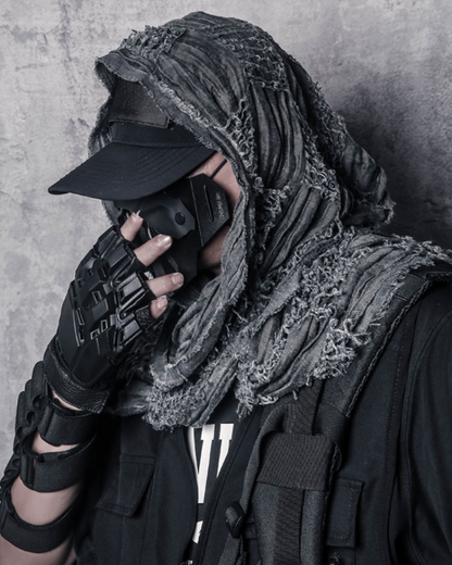 Wasteland Wear Distressed Tactical Shawl Scarf