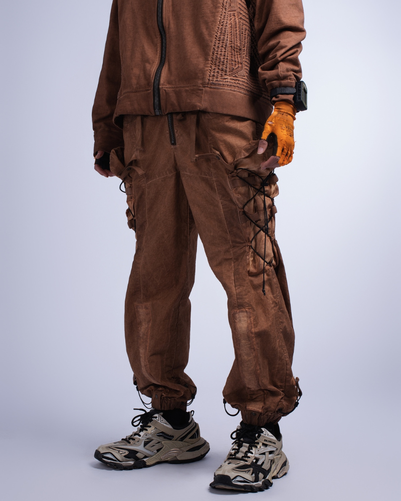 Wasteland Wear Distressed Washed Outdoor Cargo Pants