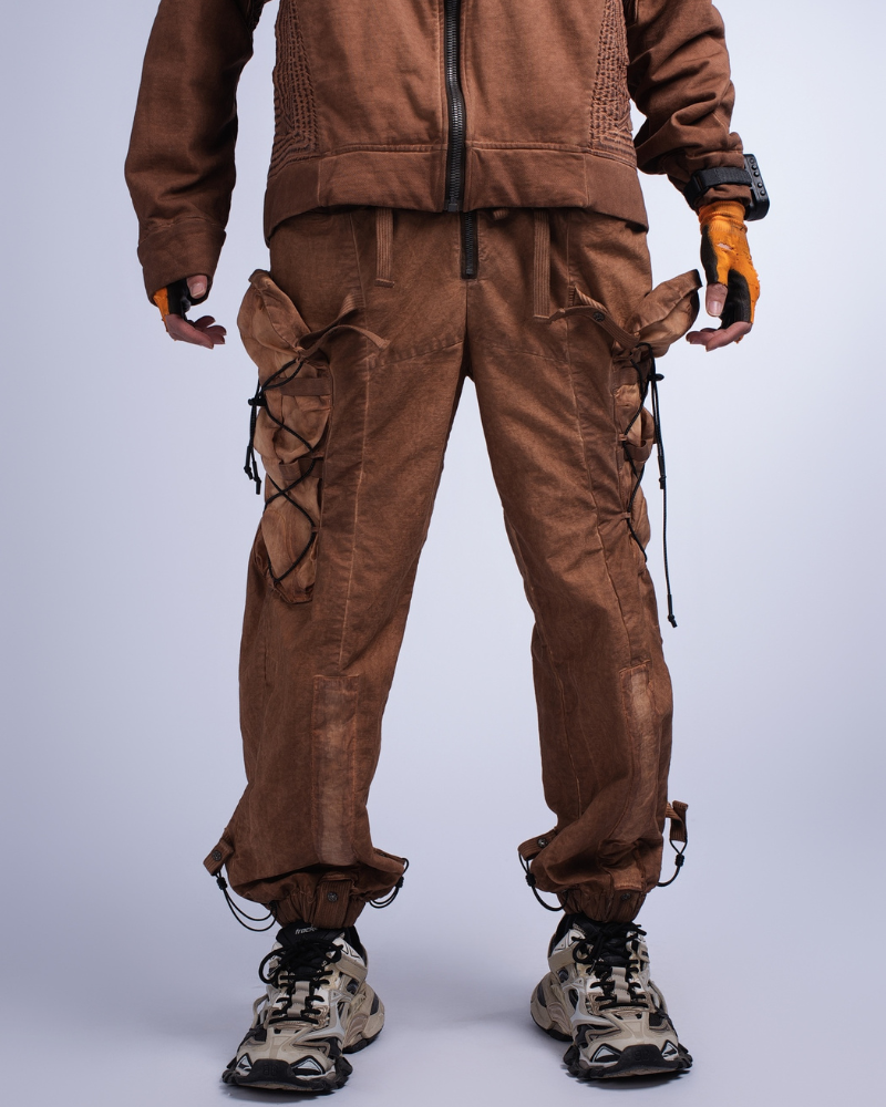 Wasteland Wear Distressed Washed Outdoor Cargo Pants
