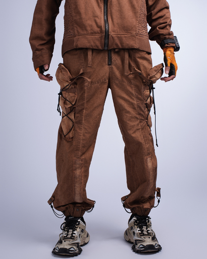 Wasteland Wear Distressed Washed Outdoor Cargo Pants