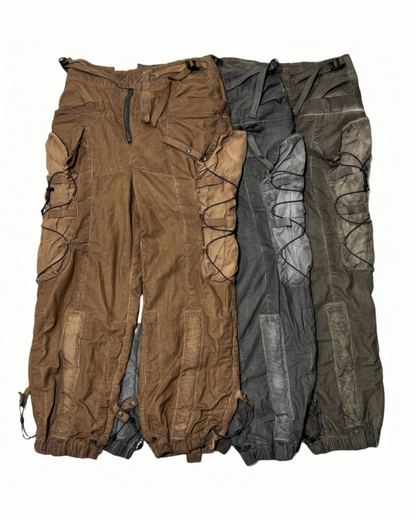 Wasteland Wear Distressed Washed Outdoor Cargo Pants
