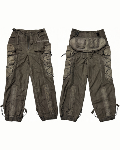 Wasteland Wear Distressed Washed Outdoor Cargo Pants