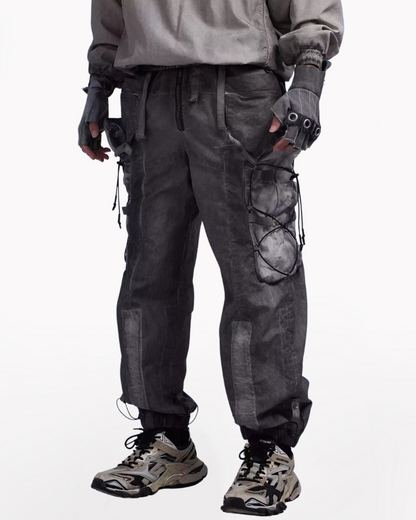 Wasteland Wear Distressed Washed Outdoor Cargo Pants