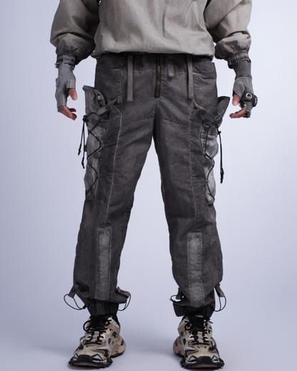 Wasteland Wear Distressed Washed Outdoor Cargo Pants