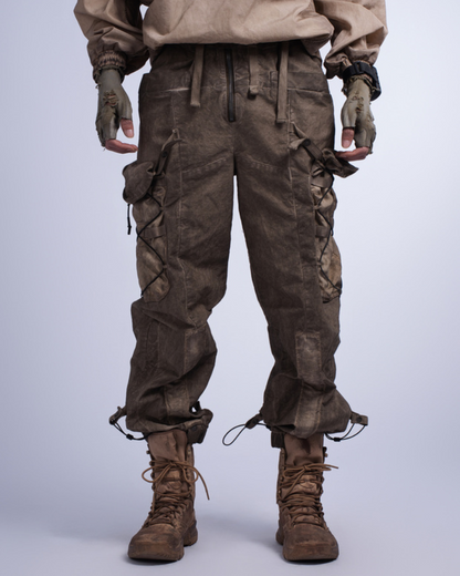 Wasteland Wear Distressed Washed Outdoor Cargo Pants