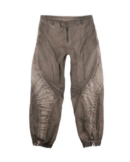 Wasteland Wear Distressed Washed Patchwork Slim Cargo Pants