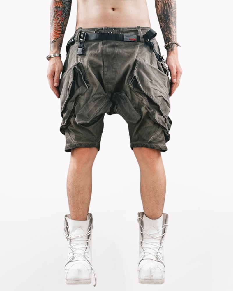 Wasteland Wear Functional 3D Pocket Cargo Shorts