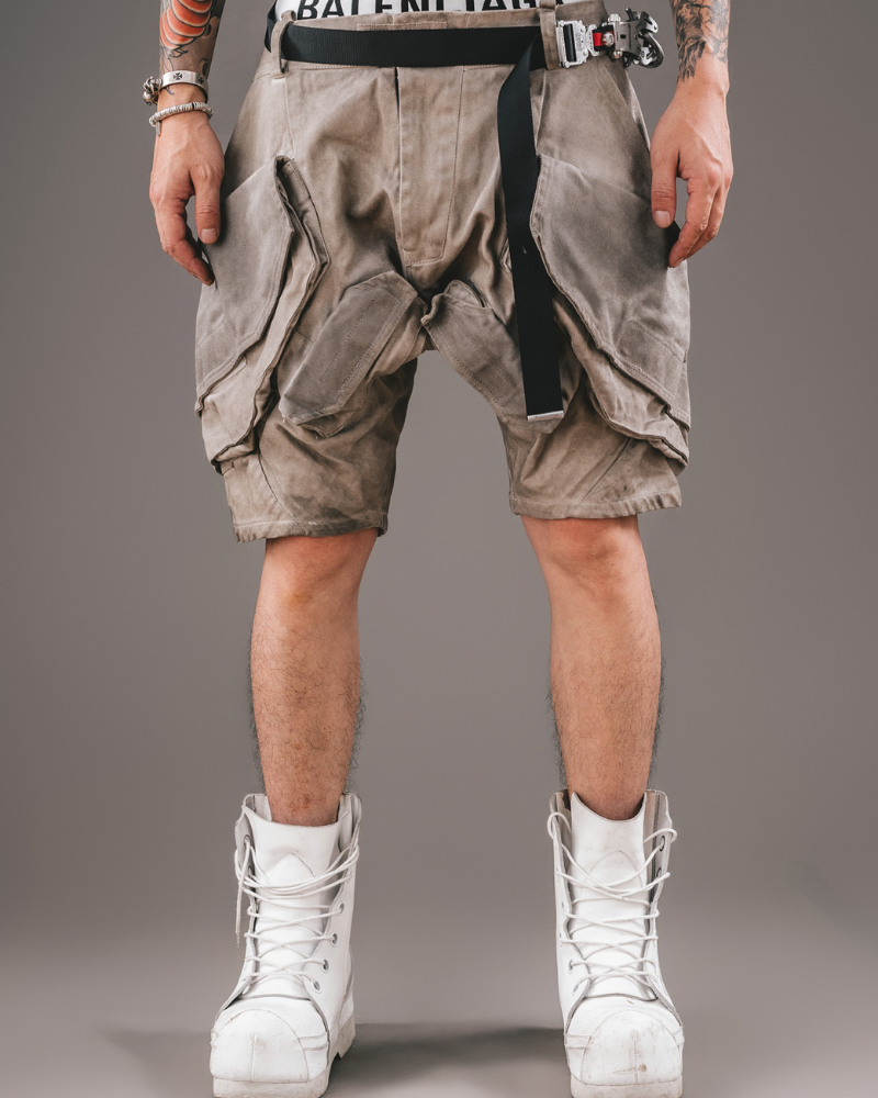 Wasteland Wear Functional 3D Pocket Cargo Shorts