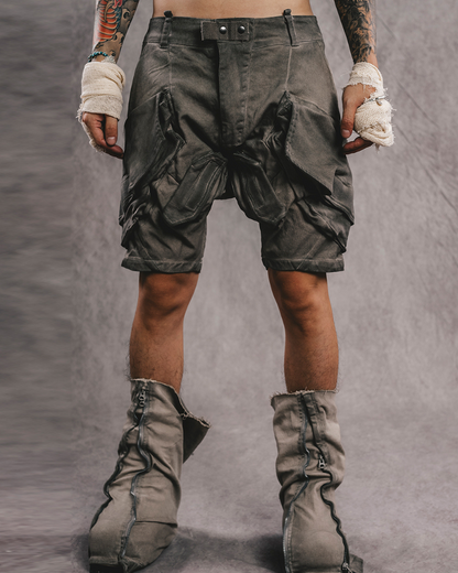 Wasteland Wear Functional 3D Pocket Cargo Shorts
