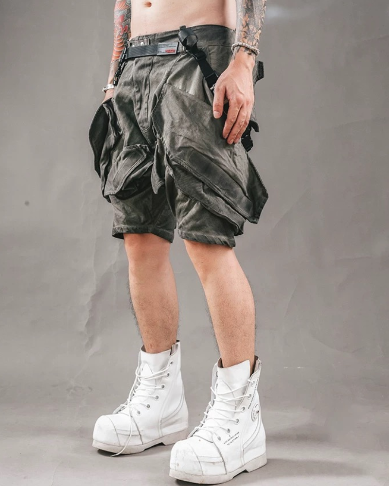 Wasteland Wear Functional 3D Pocket Cargo Shorts