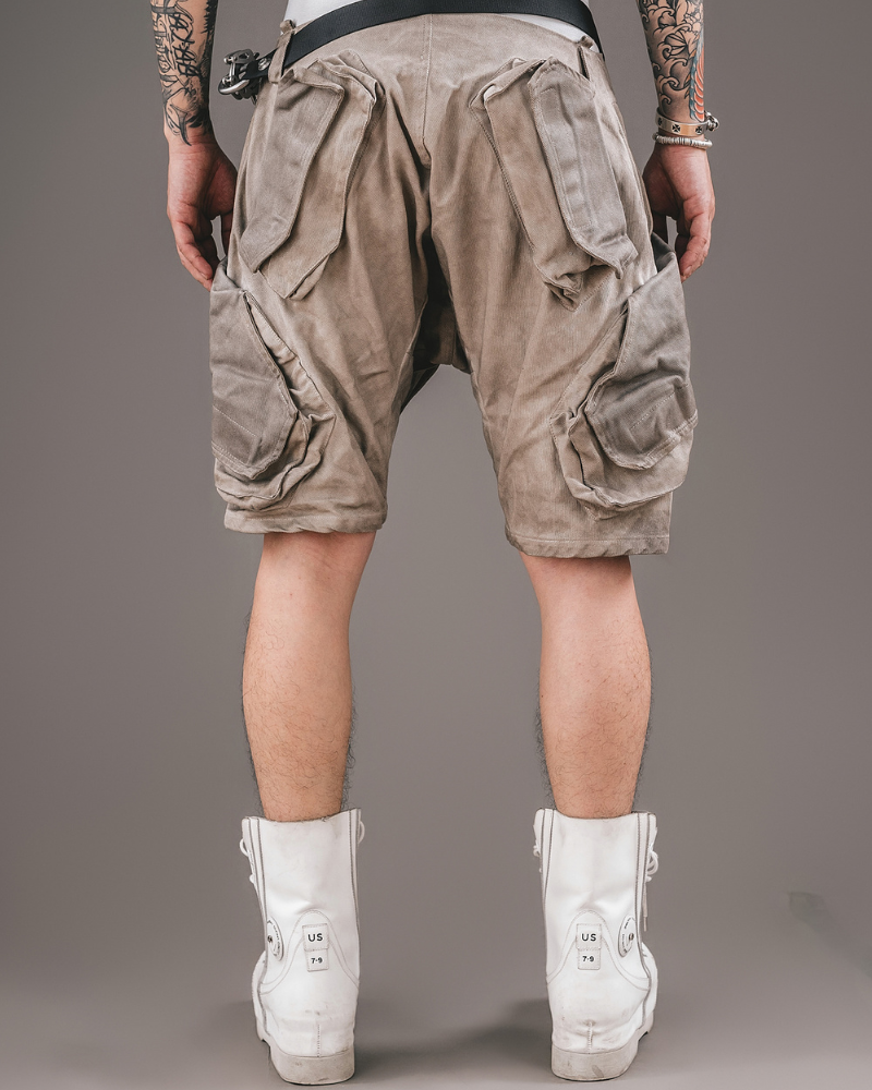 Wasteland Wear Functional 3D Pocket Cargo Shorts