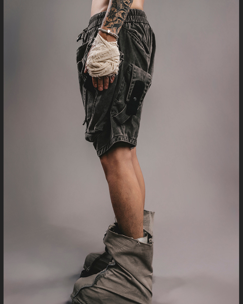Wasteland Wear Functional Multi-Pocket Cargo Shorts