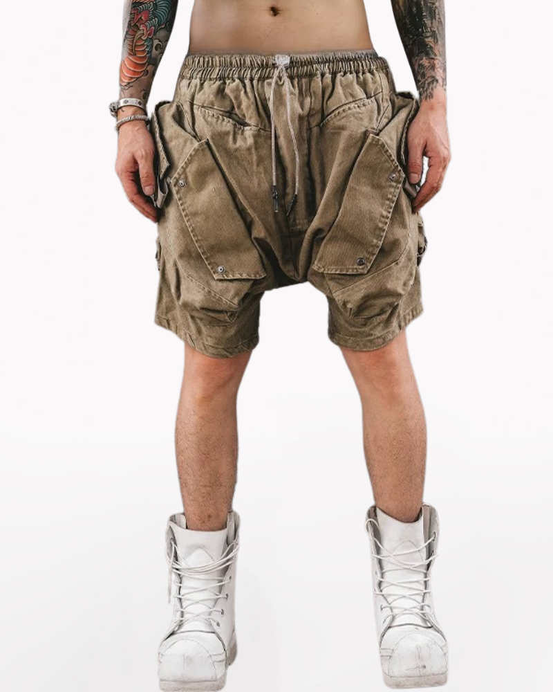 Wasteland Wear Functional Multi-Pocket Cargo Shorts