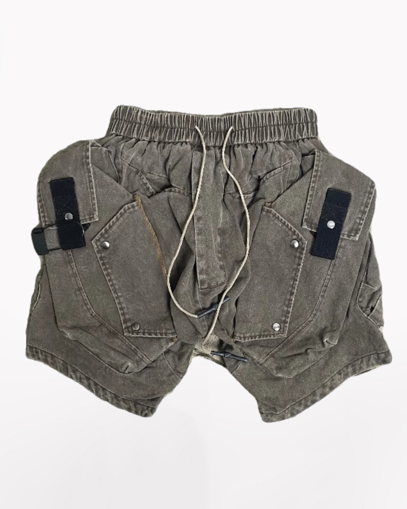 Wasteland Wear Functional Multi-Pocket Cargo Shorts