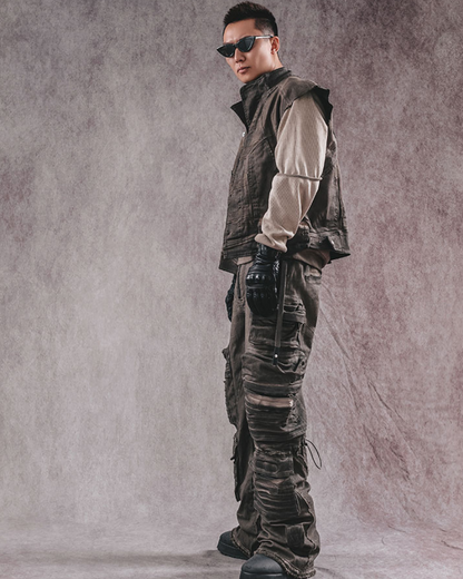 Wasteland Wear Geometric Cut Vest