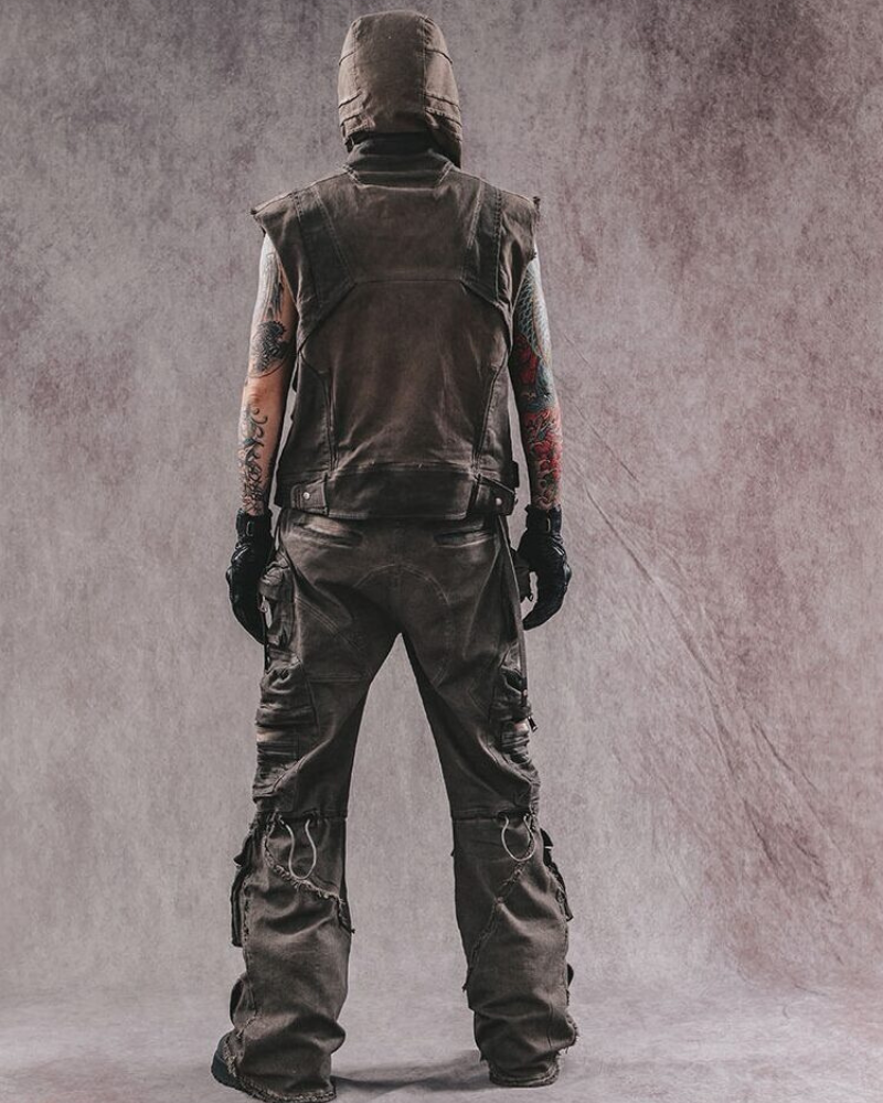 Wasteland Wear Geometric Cut Vest