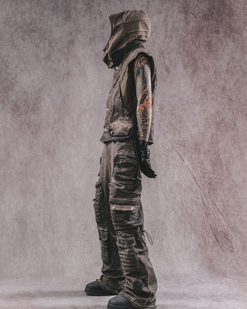 Wasteland Wear Geometric Cut Vest