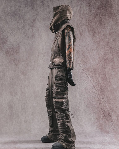 Wasteland Wear Geometric Cut Vest