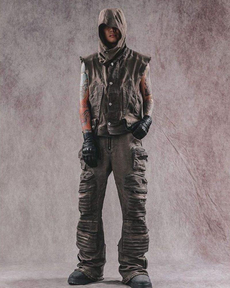 Wasteland Wear Geometric Cut Vest