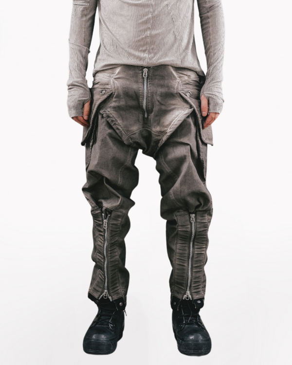 Wasteland Wear Multi-Pocket Zipper Cargo Pants