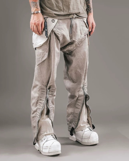 Wasteland Wear Multi-Pocket Zipper Cargo Pants