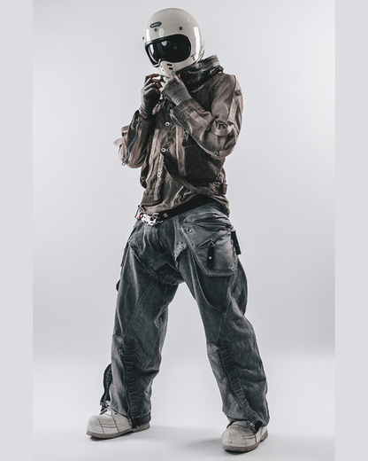 Wasteland Wear Multi-Pocket Zipper Cargo Pants