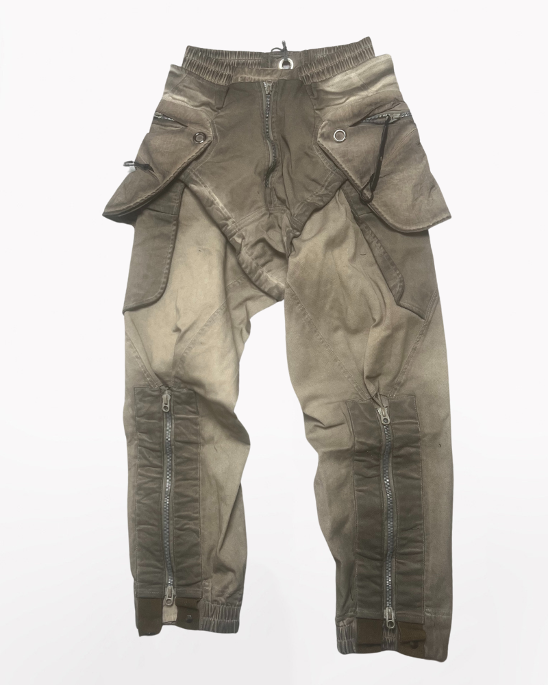Wasteland Wear Multi-Pocket Zipper Cargo Pants